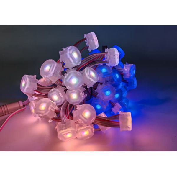 Smart WiFi Outdoor RGBW LED Pixel Light IP67 Waterproof with 30,000 Hours Lifespan for Christmas Holiday Decor
