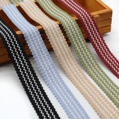 Multi guarnição 100% do Webbing KJ20047 do poliéster 2.2cm da cor