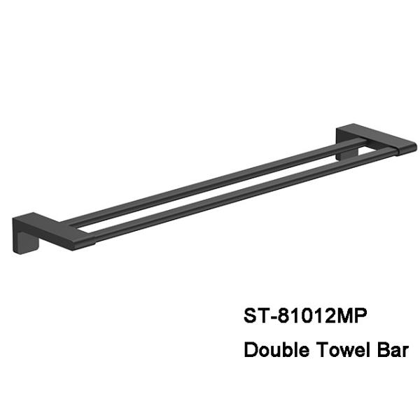 SENTO Black color Stainless Steel Wal Mounted Bathroom Accessories Set