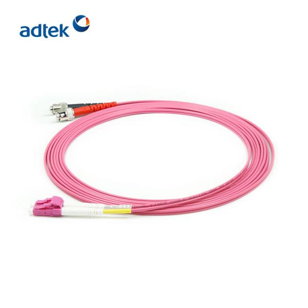 LC To ST Multimode Duplex Fiber Optic Patch Cable OM4 Optical Fiber Patch Cord