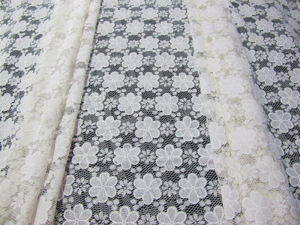 Printed Cotton Charming Polyester Lace Fabric with Allover Lace for Lady Garment(CY-DK0021)