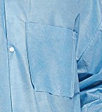 disposable lab coat blue full length SMS 42G