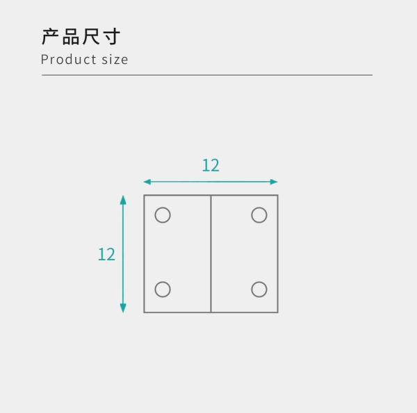12x12mm Size Durable Plastic 90 Degree Angle Bracket Plastic Corner Angle Brackets