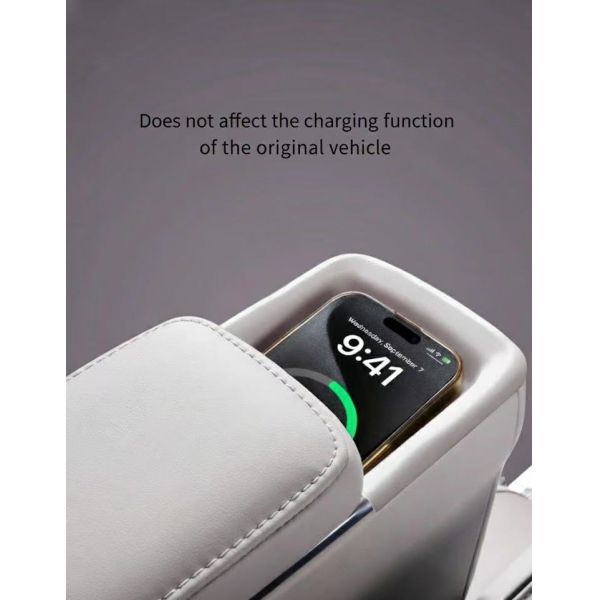 For 24-26 Xiaopeng X9 Extended Range Edition Second Row Seat Wireless Charging Silicone Pad Anti Slip Pad Modified Accessories