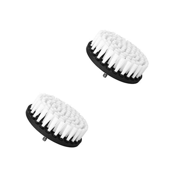 White Soft Bristle Drill Scrubber Brush Clean Upholstery Auto Carpet Boat Seat