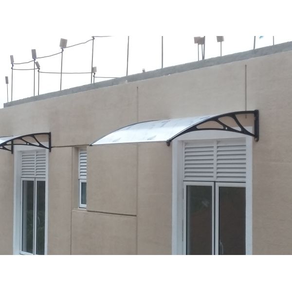 Length Of Bracket 1000mm PC Canopy Featuring 5.0mm PC Hollow Sheet Or PC Solid Sheet Perfect For Industrial Applications