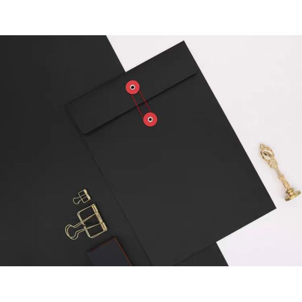 A4 A5 Kraft Paper Gift Card Envelopes Black White Brown 5x7