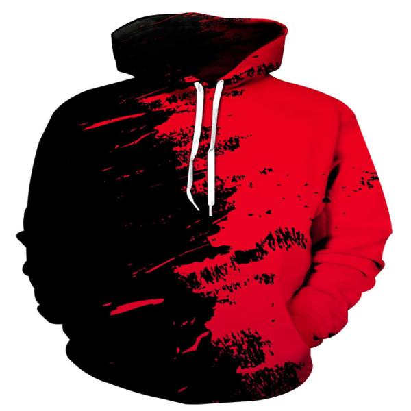 Hoodies Men Skull 3D Graphic Print Sweatshirts Pullover Tops With Pocket