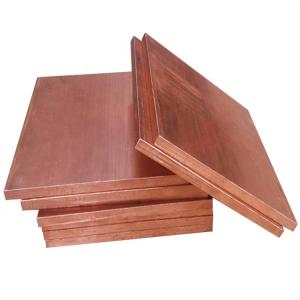 C26000 Folha de Cobre Puro Escovado 1/8" (0,125) X 12" X 12" Acabamento C11000