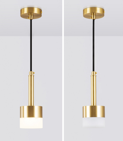 Modern stylish aluminum + acrylic ceiling lamp Applicable to living room dining room balcony lamp