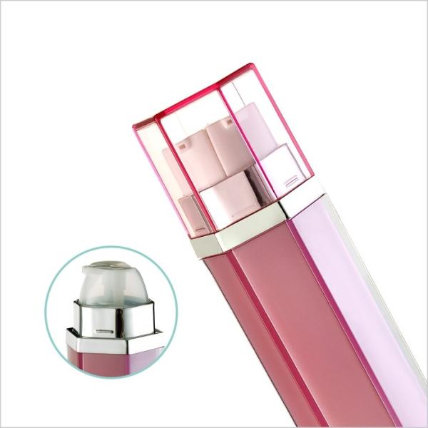 Two In One Cylinder Cosmetic Lotion Bottle Double Pump Luxury Lotion Bottles