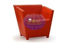 Plastic Rotational Moulding For Single Person LLDPE Plastic Sofa For Restaurant