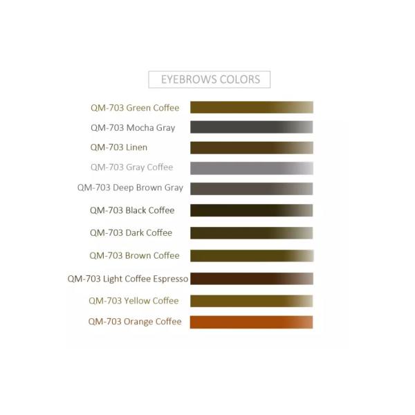 бровь макияжа 35 g Semi постоянная пигментирует для губ наблюдает линия татуировка
