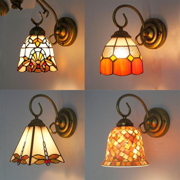 Mediterranean style Art Deco Turkish Mosaic Wall Lamp Stained Glass Retro Vintage Wall Mounted Bracket Light(WH-VR-112))