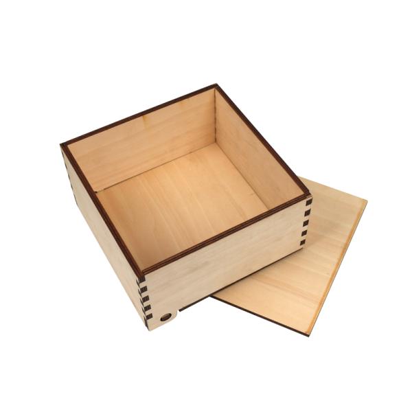 Boîte en bois à découper au laser en contreplaqué de bois Boîte cadeau pour bébé