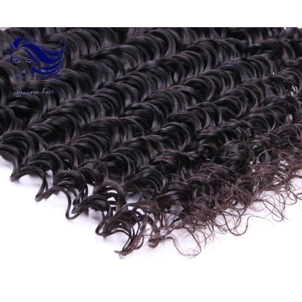 Natural Black Virgin Peruvian Hair Extensions 12 Inch , Peruvian Hair Bundles