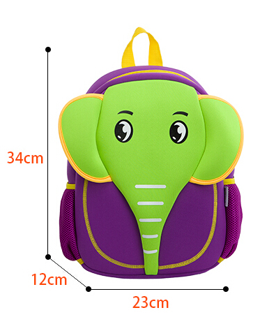 Elephant Little Kids Backpacks For School , Personalized School Backpacks