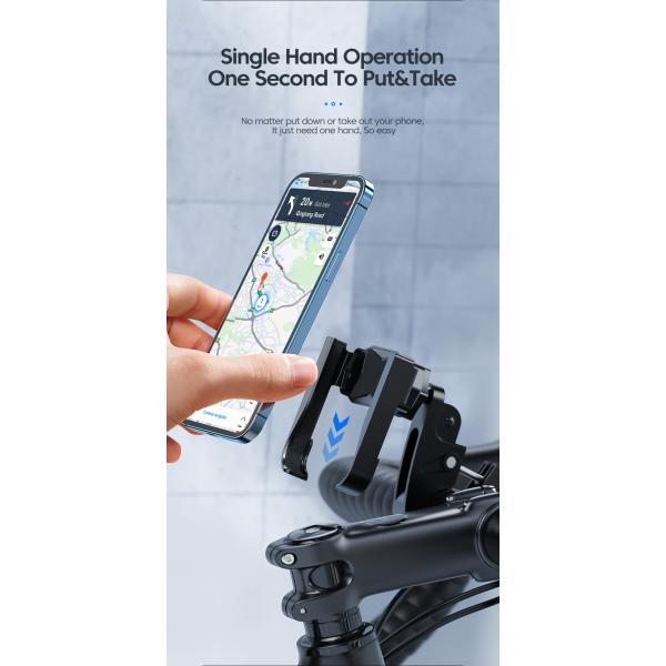 Clip de guisante soporte de teléfono soporte de bicicleta para bicicleta / motocicleta