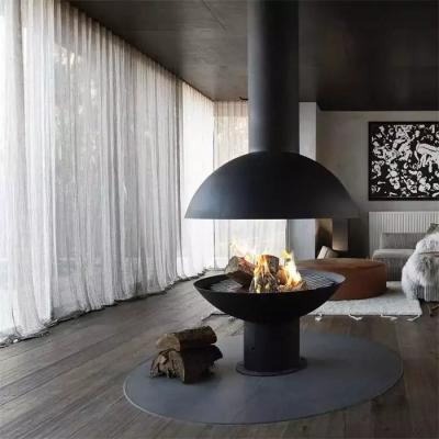 Chimeneas modernas suspendidas interiores montadas en la pared decorativas al aire libre de la estufa