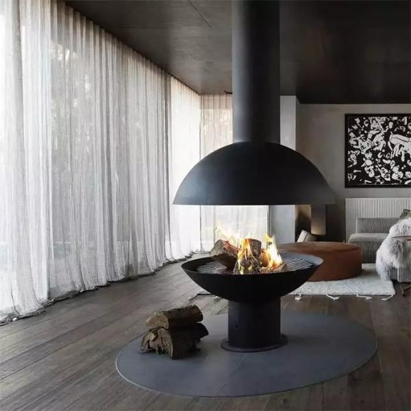 Outdoor Decorative Wall Mounted Indoor Suspended Modern Stove Fireplaces