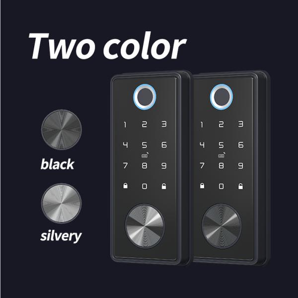 Black Smart WiFi Tuya Fingerprint Digital Door Lock Unlock with Code APP and Fingerprint