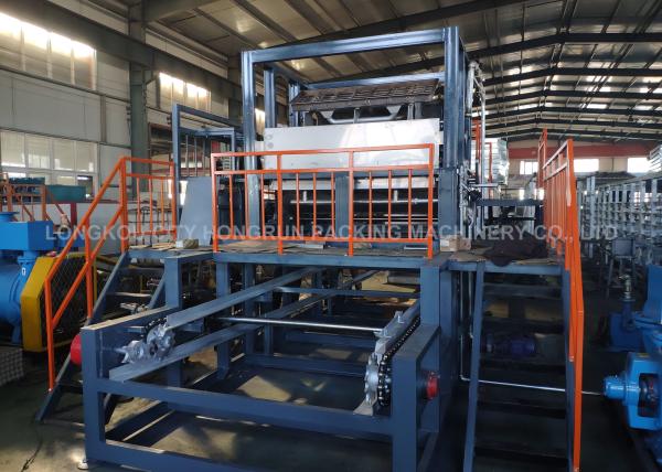 Energy Saving Egg Tray Production Line , Small Capacity Rotary Type Egg Box Making Machine