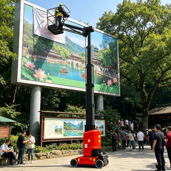 9M Self Propelled Sleeve Lift Indoor Botanical Garden And Biodome Canopy Platform