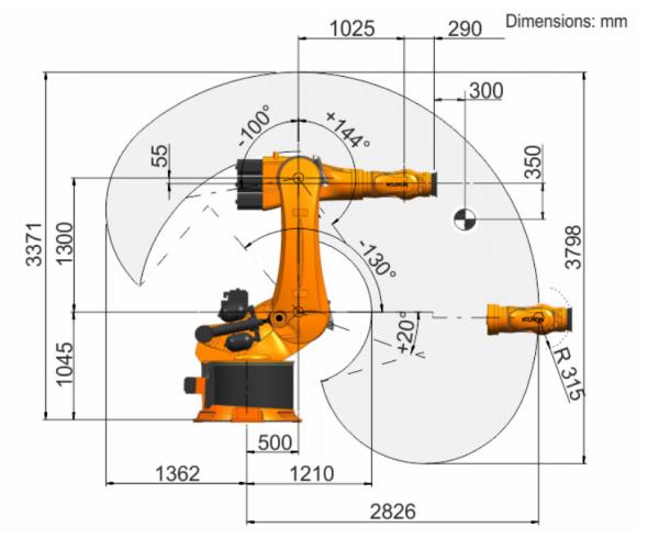 Kuka Kr 500 R2830 MT Electronic Robotic Arm With High Load Capacity