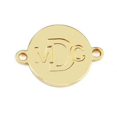 Garment Labels Metal Logo Tag Custom 2 Hole Label for Sustainable Bag and Clothing