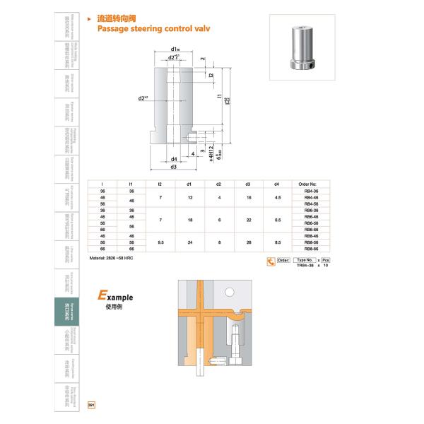 1,2826 Sprue Anguss Haltebuchse модулирующей лампы управления рулем 58 HRC сохраняя Буша