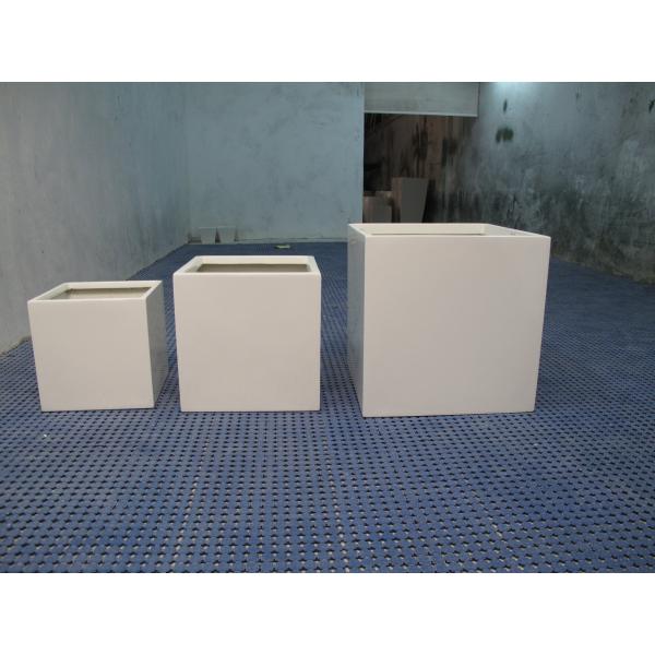 Large Stock Fiberglass Plant Pot Fiberglass Flower Planters Matte Glossy Finished