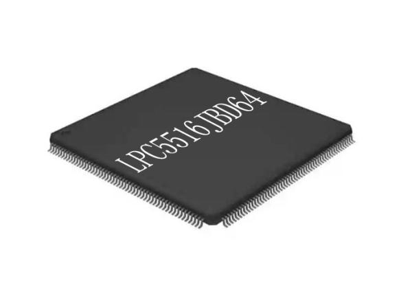 Único microcontrolador IC 150MHz da microplaqueta 64HTQFP do circuito integrado do núcleo LPC5516JBD64
