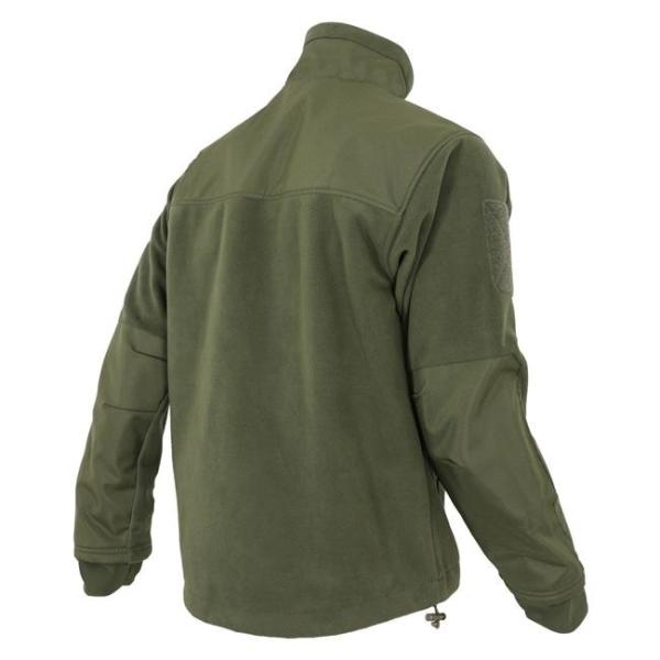 Double Zipper Military Fleece Tactical Jacket Breathable Sustainable