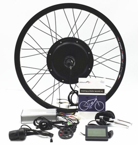 48V 26 Inch Rear Wheel Electric Bicycle Motor Kit , Electric Motor Kits For Bicycles