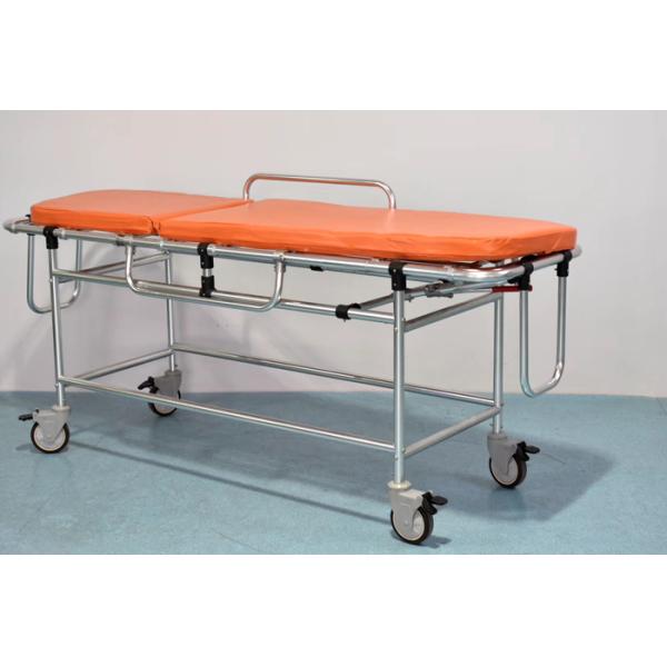 Non Magnetic Alloy High Strength Ambulance Stretcher Bed For Mri Hospital
