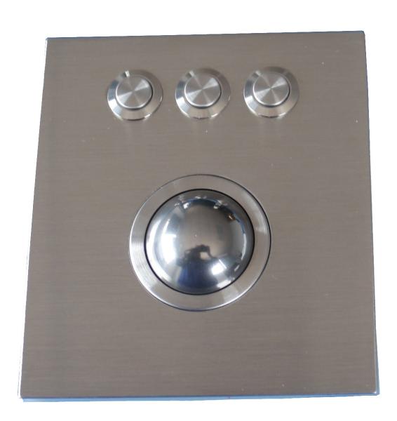 IP68 washable 38.0mm optical Trackball Pointing Device at 800 DPI resolutions