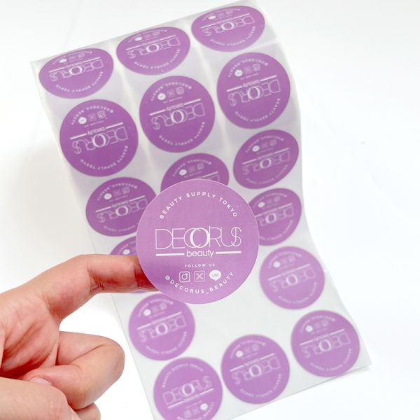 Custom Round Die Cut Paper Security Label Scratch Off Eggshell Sticker for Small Business Take Away Food Seal Round Sticker