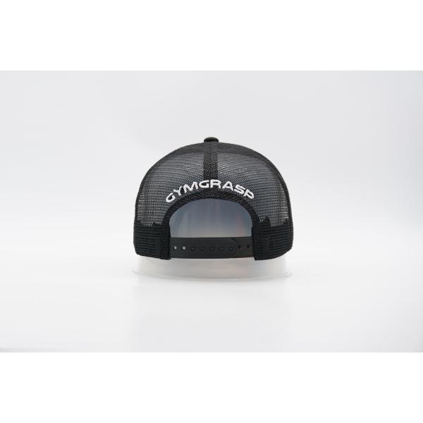 Black Mesh 5 Panel Sports Trucker Cap Men's and Women's Adjustable High Crown Foam Mesh Cap