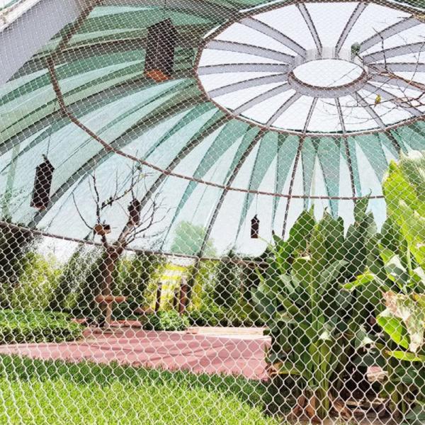 Hand Woven Flexible Stainless Steel Zoo Wire Mesh Cabel Net Bigger Hole