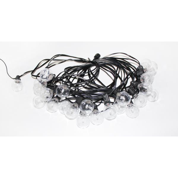 Color Changing Outdoor String Lights RGB LED String Lights G40 Globe Bulbs Dimmable Waterproof String Lights Remote Control