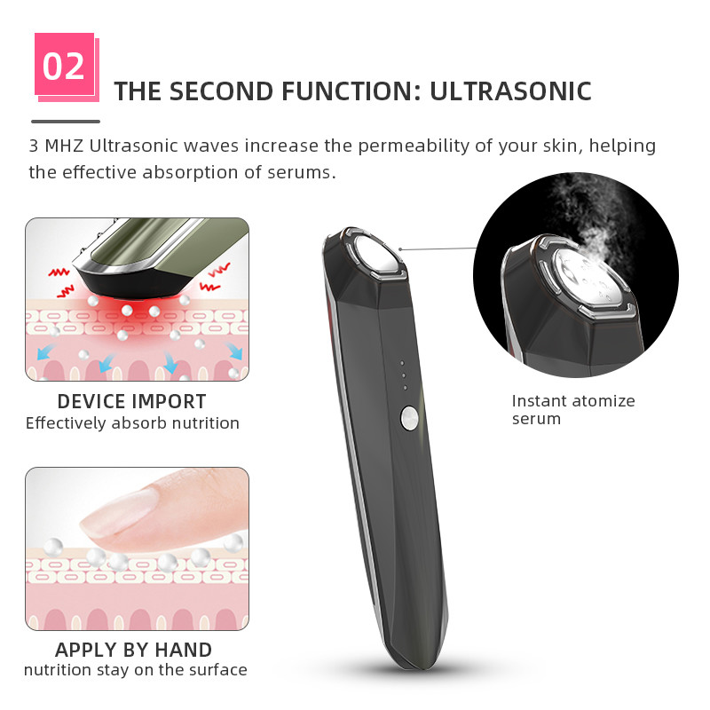 Морщинка ручки Massager глаза Ems вибрируя анти-