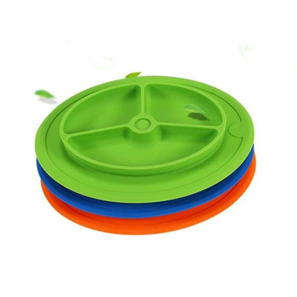 high quality EXW price custom logo design durable placemat  kitchen silicone suction plate for baby