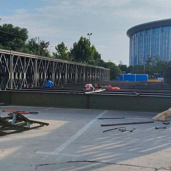 Heavy Duty Steel Structure Bailey Bridge / Long Truss Bridge Hot Dip Galvanized