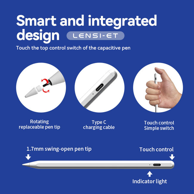 Электронный стилус Bluetooth для Apple Ipad White Active Stylus Digital Pen