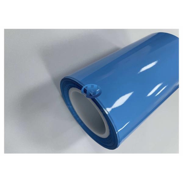 80 μm High Density Polyethylene Film Blue UV Cured Silicone Coating Film No Silicone Transfer No Residuals