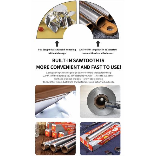 Wrap Aluminum Foil 200 Square Foot​ alu paper Household wrapping foil