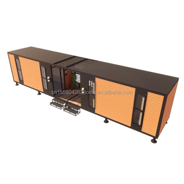 Affordable Aluminum Alloy Windows Steel Structure Prefab Foldable Villa Container House with Galvanized Steel Square Tubes