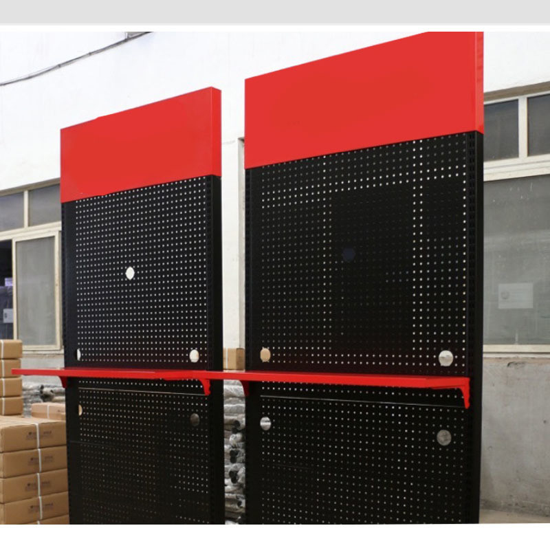 Metal Pegboard Wall Organizer for Retail Shops Commercial Sectional Display Furniture
