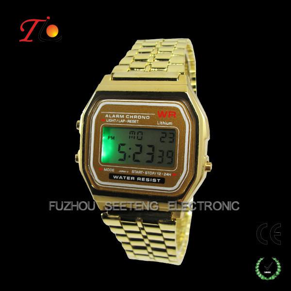 Popular Casio style wholesale led men and women watches with very competitive price