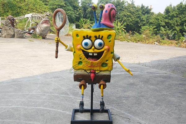 Sun Proof Custom Fiberglass Products / Yellow Spongebob Squarepants For Playground